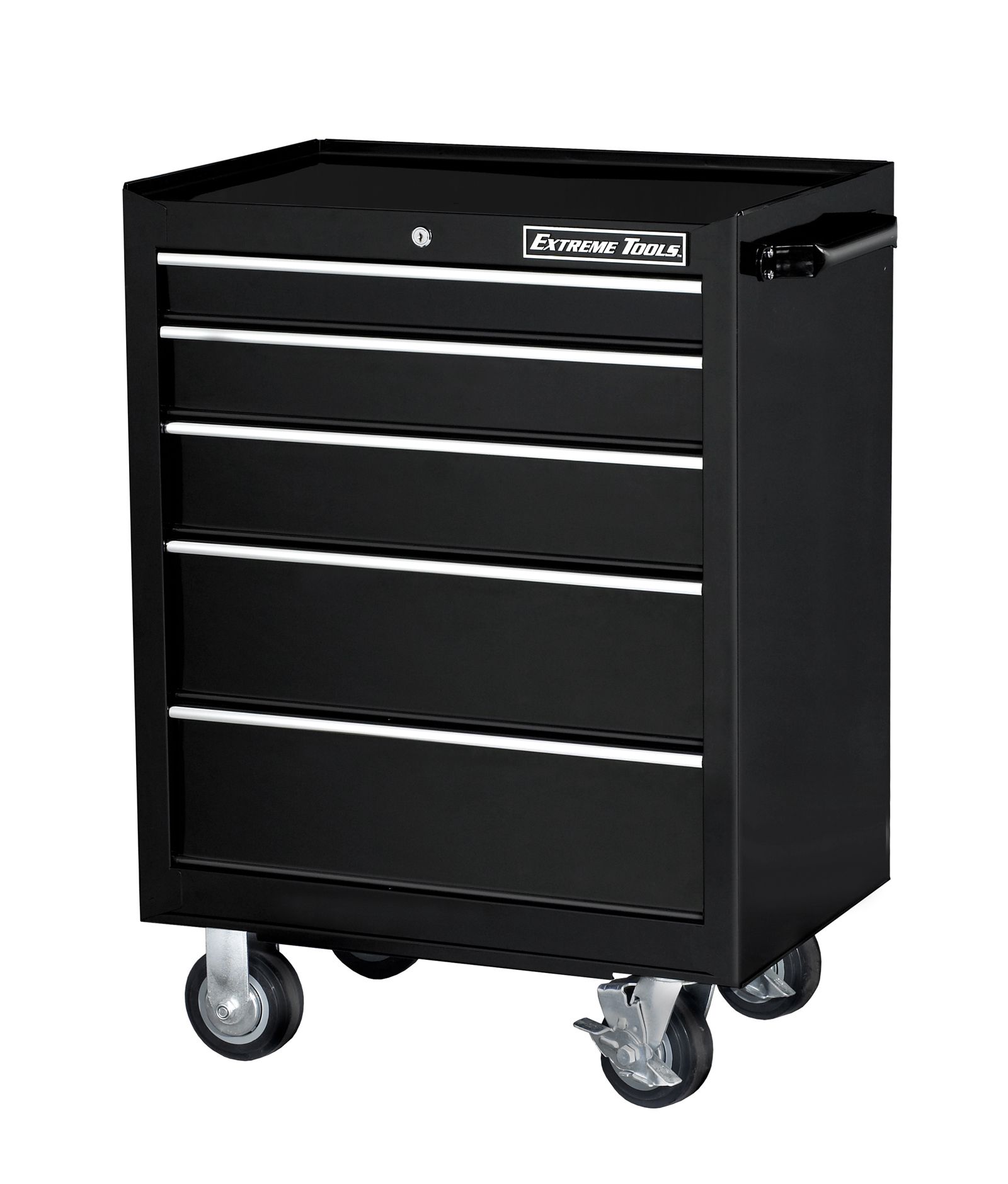 Extreme Tools 26 5 Drawer Standard Roller Cabinet in Black