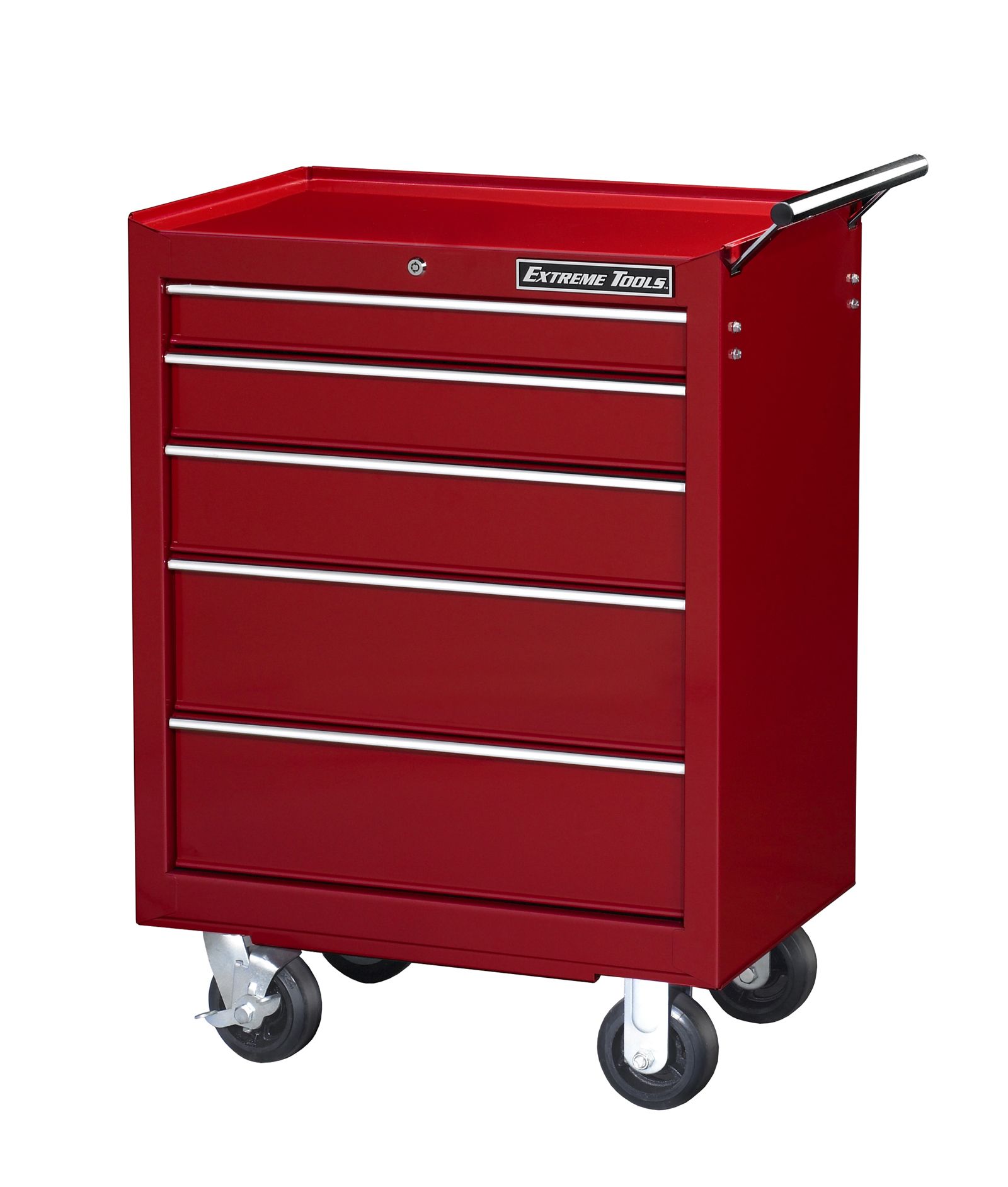 Extreme Tools 26 5 Drawer Standard Roller Cabinet in Red