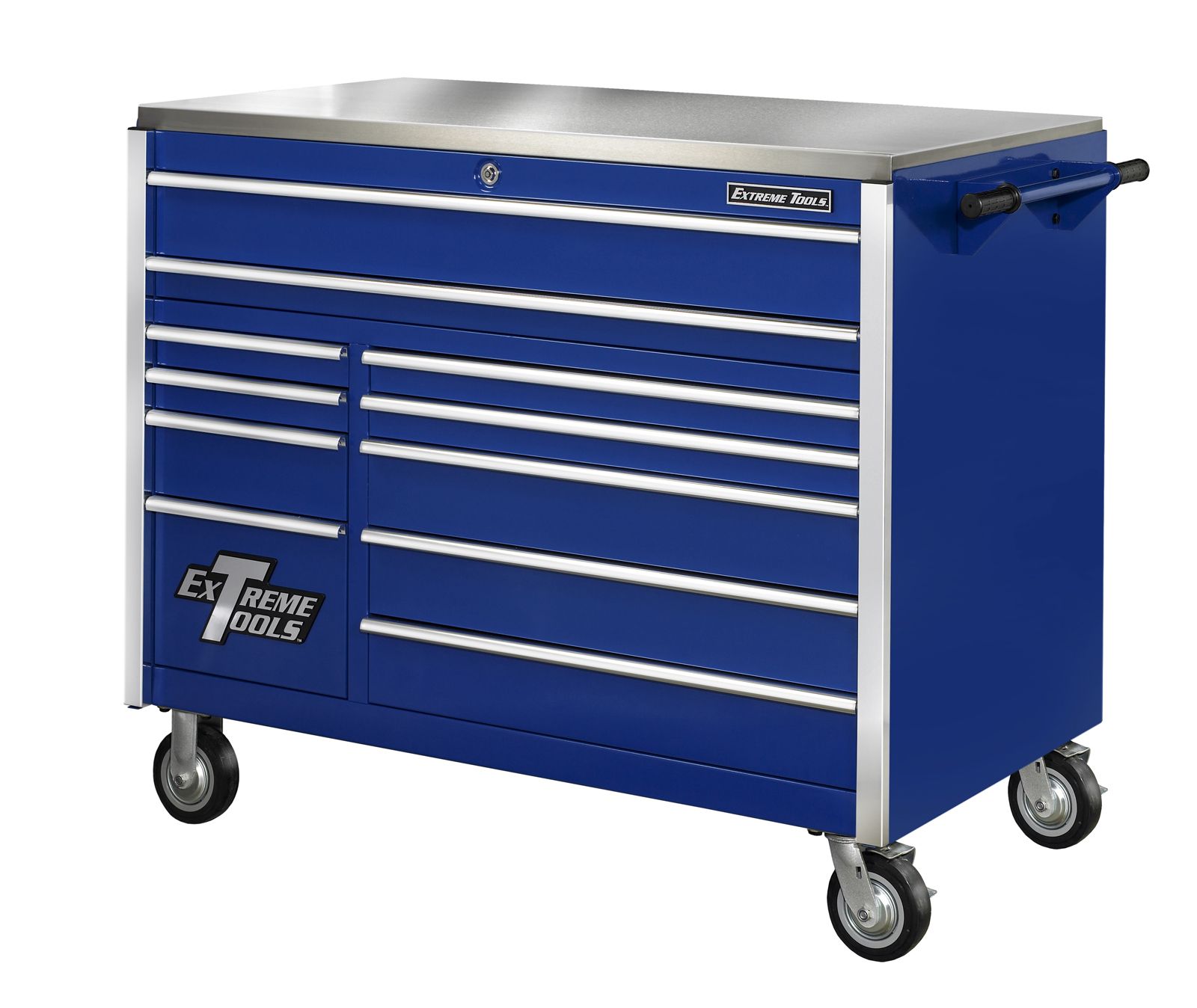 Extreme Tools 55�� 11 Drawer Professional Roller Cabinet in Blue