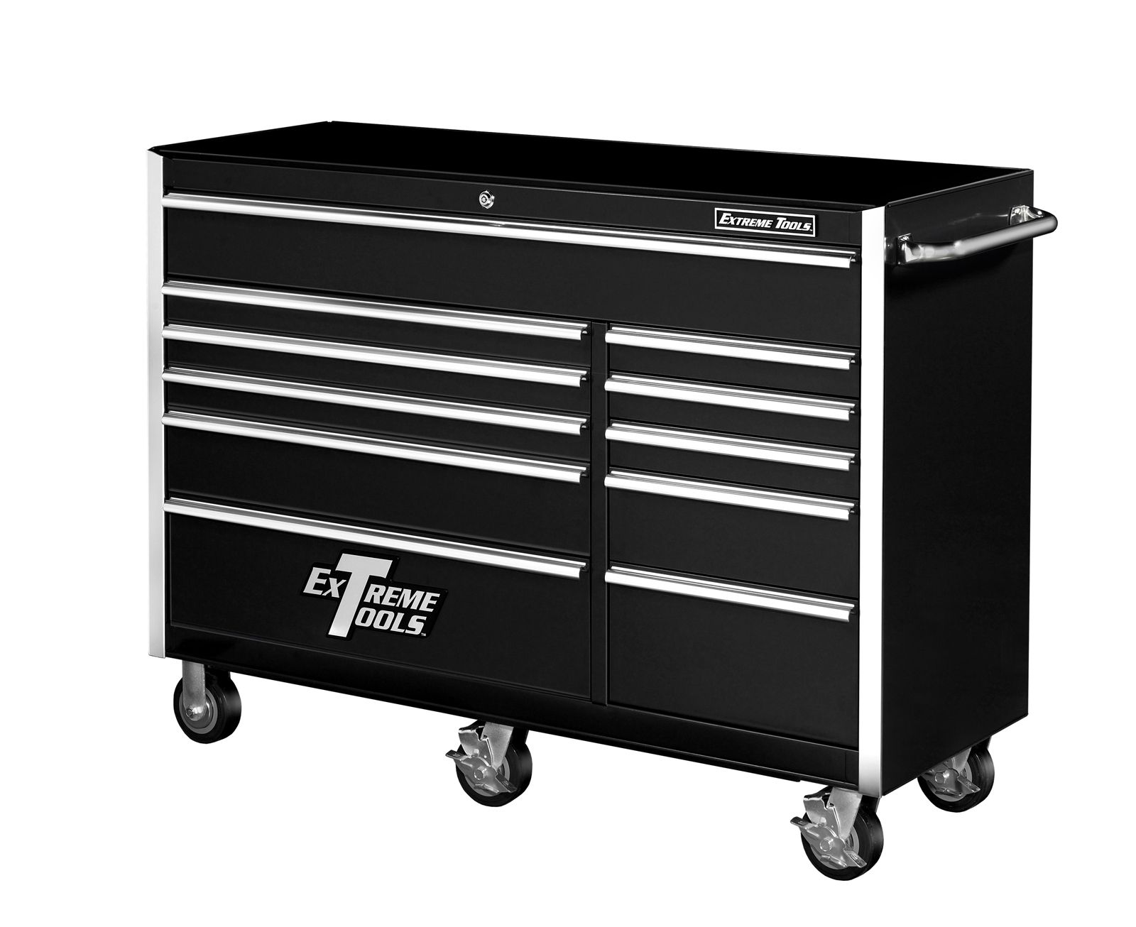 Extreme Tools 56 11 Drawer Standard Roller Cabinet in Black
