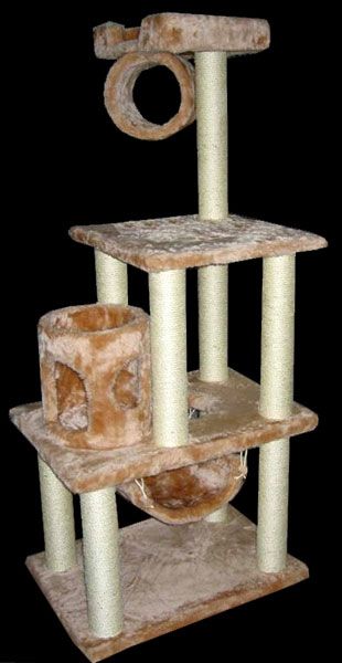 Majestic Pet 62" Kitty Cat Furniture Scratcher Sisal Scratching post Condo House Tree at Kmart.com