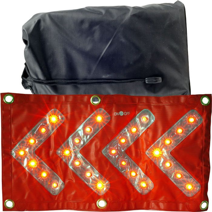 TRAFFIC SIGN W/ LED AND REFLECTOR