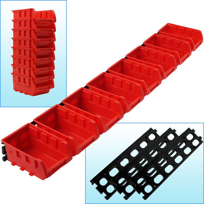 Trademark Tools 8 Bin Wall Mounted Parts Rack