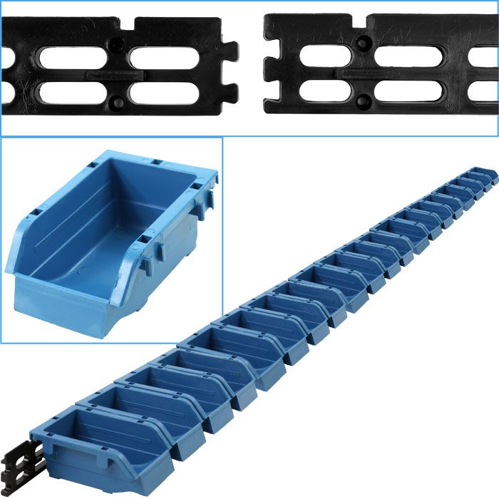 Stalwart Wall Mounted Parts Rack - 20 Bins