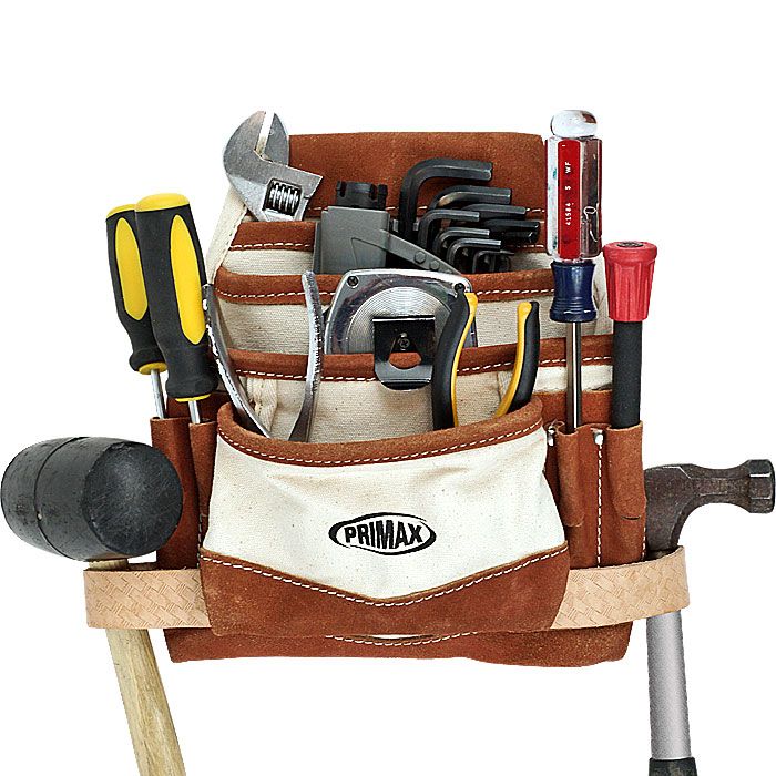 Stalwart Canvas Tool Pouch w/ 10 Pockets