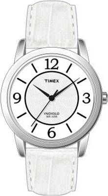 Timex&nbsp; White Strap with Silver Case