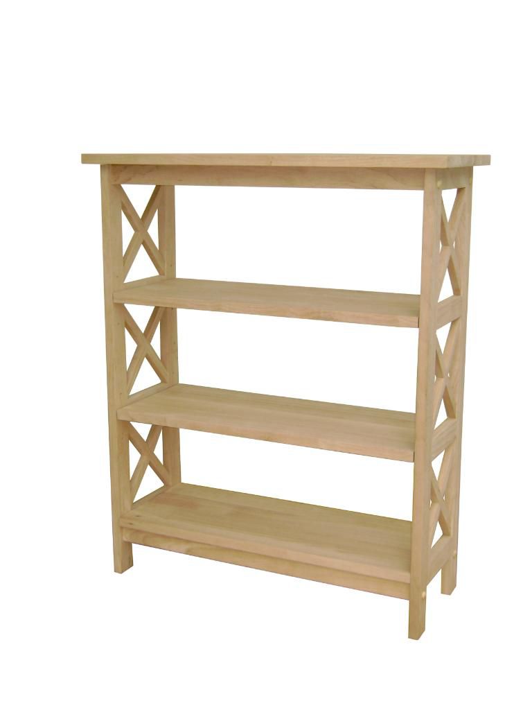 International Concepts Unfinished X-Sided Three Tier Shelf Unit at Kmart.com