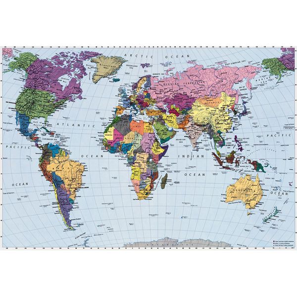 Komar World Map Mural - 8ft. 10in. wide x 6ft. 2in. high at Kmart.com