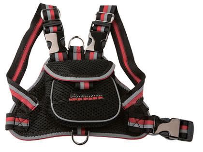 Pet Life Fashion Mesh Harness With Built In Back Pouch - Black - Small at Kmart.com