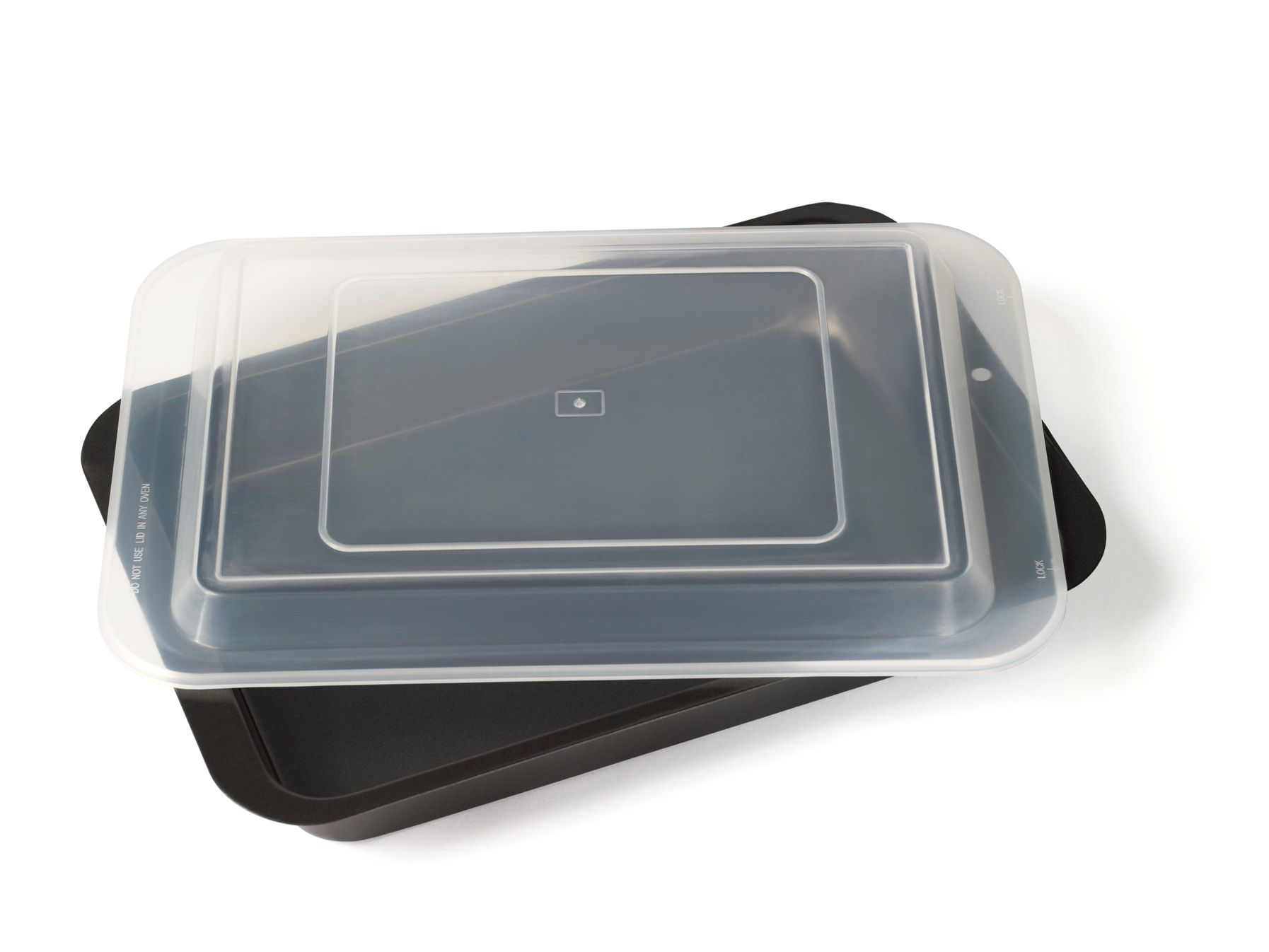 Essential Home 9" x 13" Covered Cake Pan Home Kitchen Bakeware