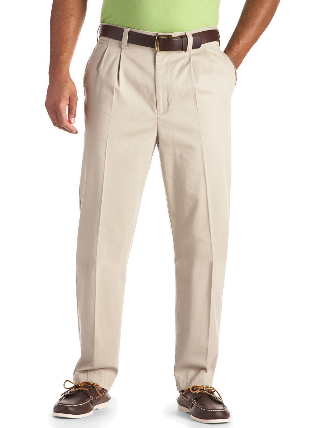 Harbor Bay Continuous Comfort&#8482; Pleated Chinos