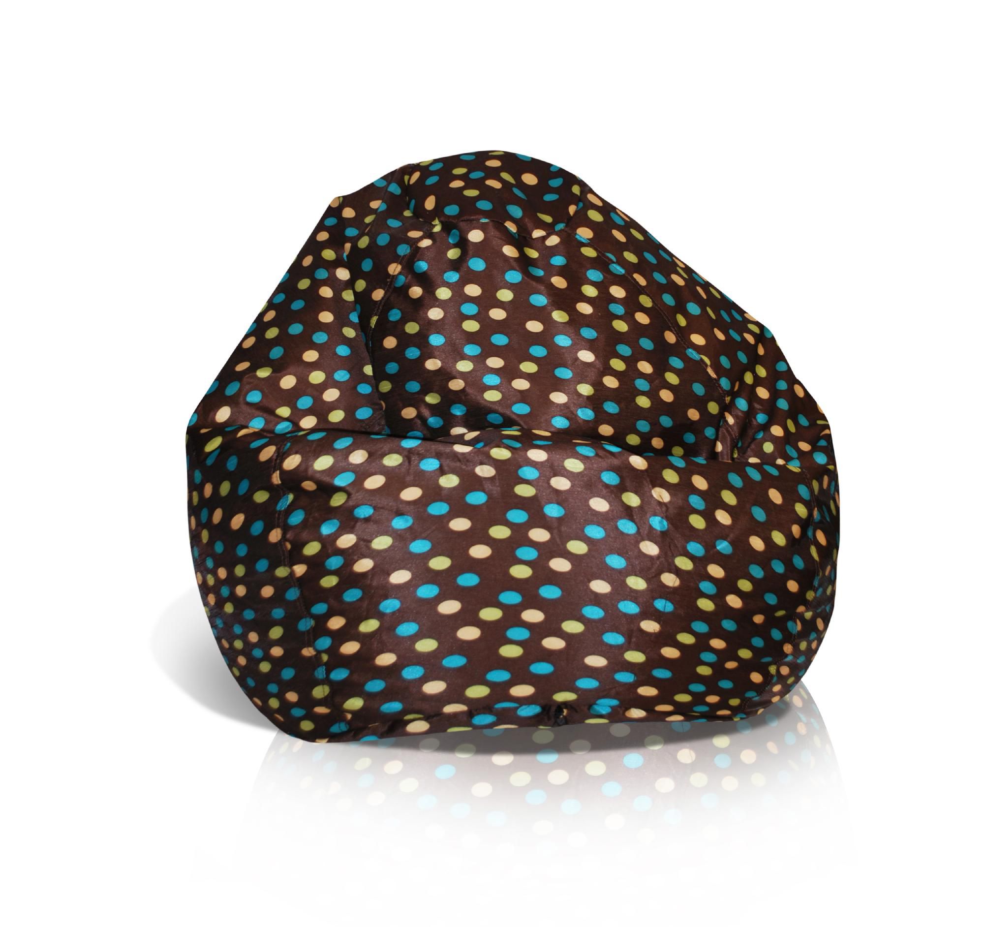 American Furniture Alliance Classic Medium Bean Bag - Brown w/Turquoise Dots at Sears.com