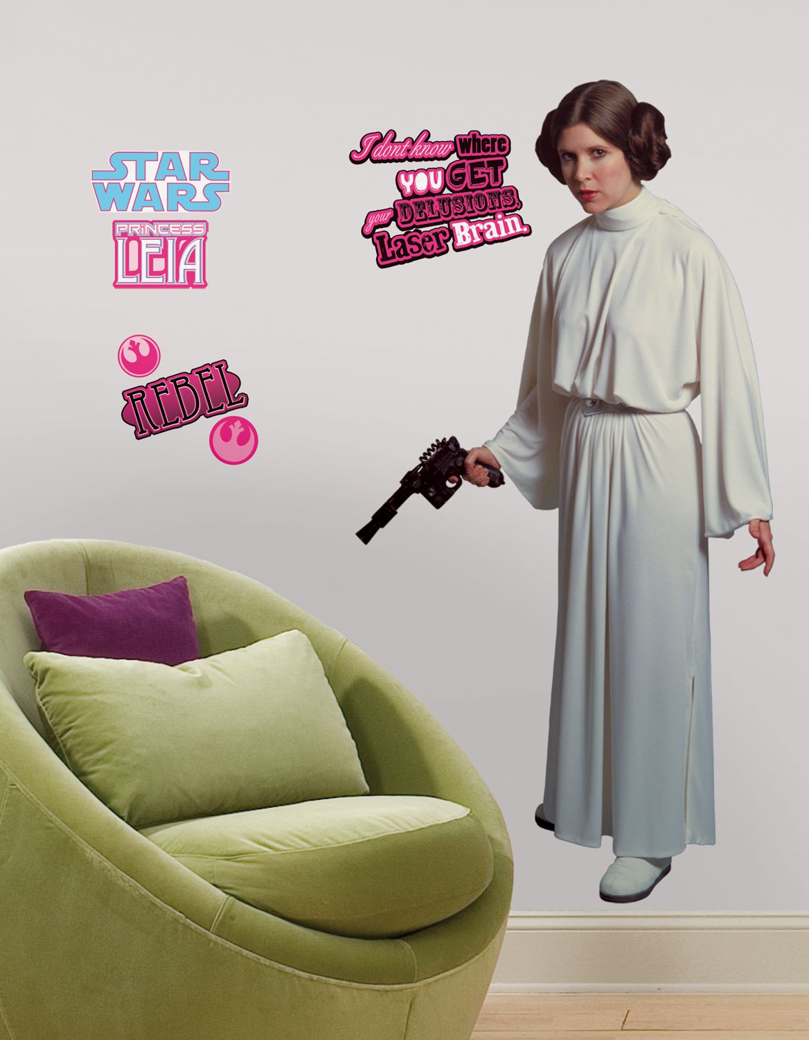 RoomMates Star Wars Classic Leia Peel & Stick Giant Wall Decal at Kmart.com