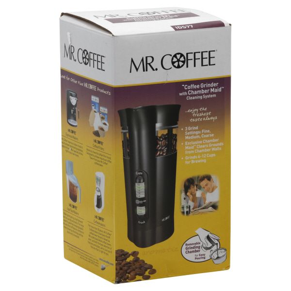 Mr. Coffee Coffee Grinder, with Chamber Maid Cleaning System, 1 grinder