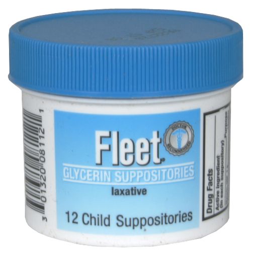 UPC 301320081121 product image for Fleet Glycerin Child Suppositories, Laxative, 12 child suppositories - C. B. FLE | upcitemdb.com