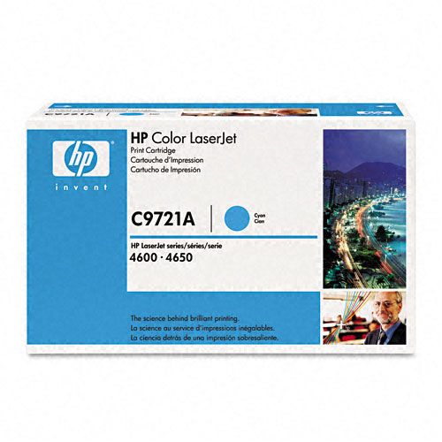 HP C9721A Toner Cartridge, Cyan