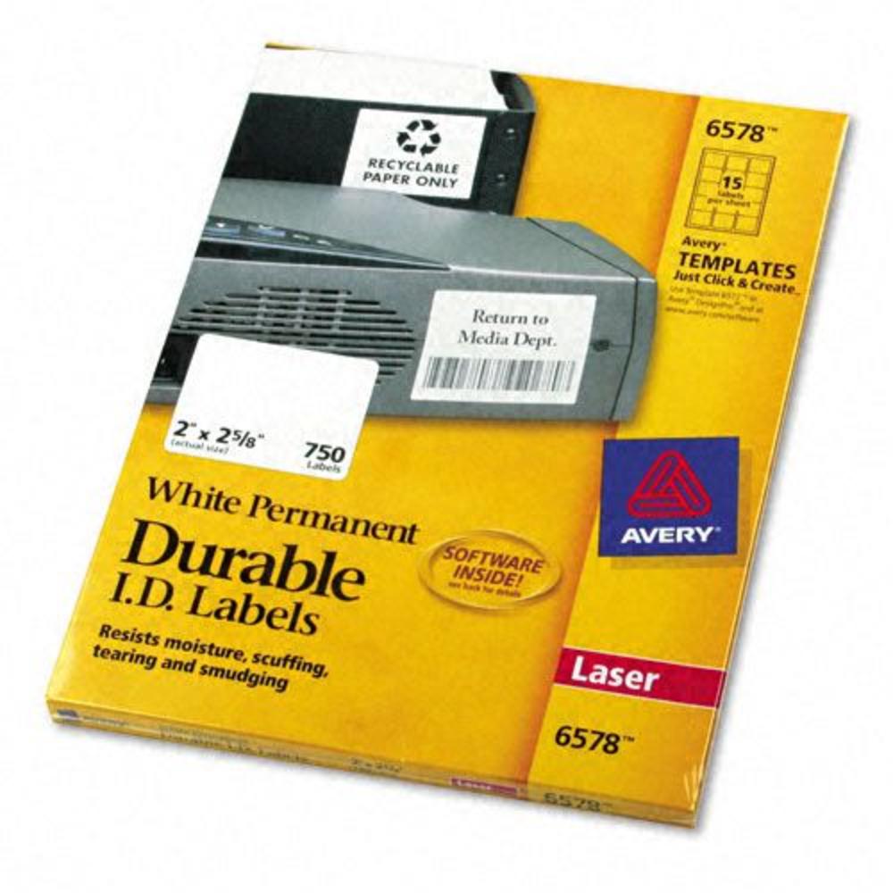 Laser Printer Permanent White Durable ID Labels