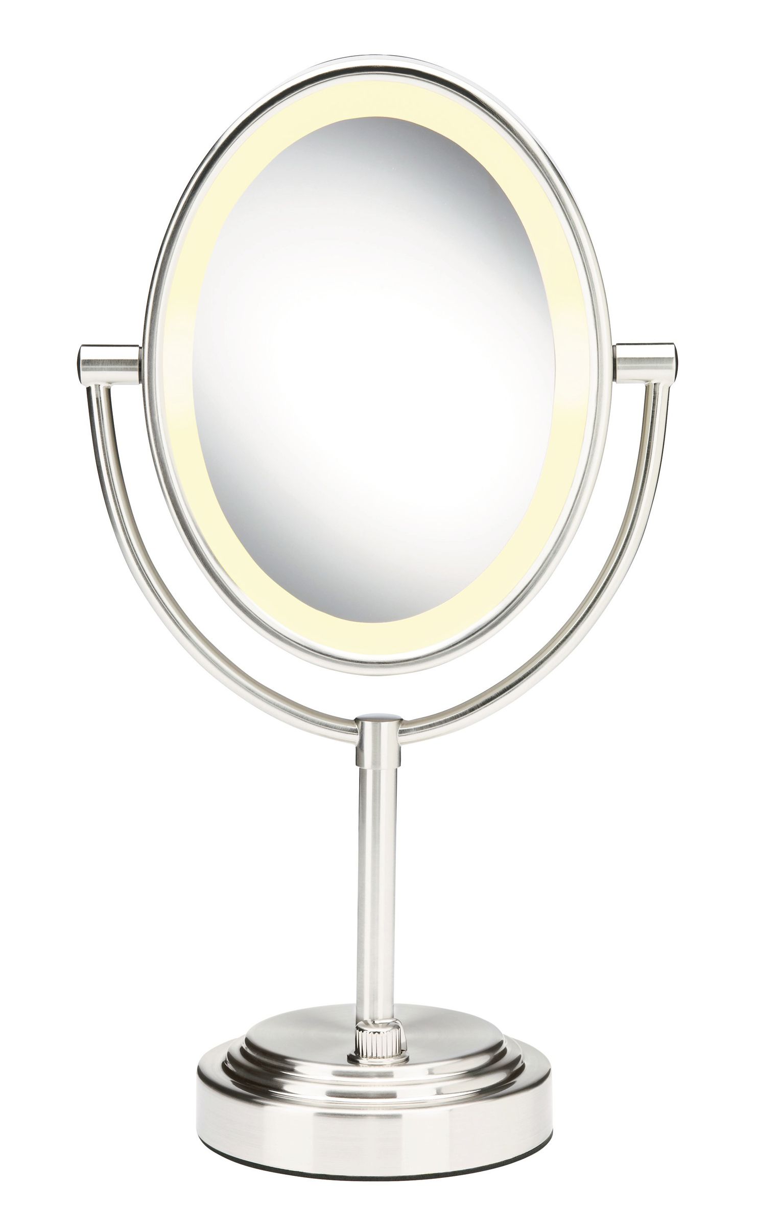 Polished Chrome Touch Control Lighted Make-up Mirror