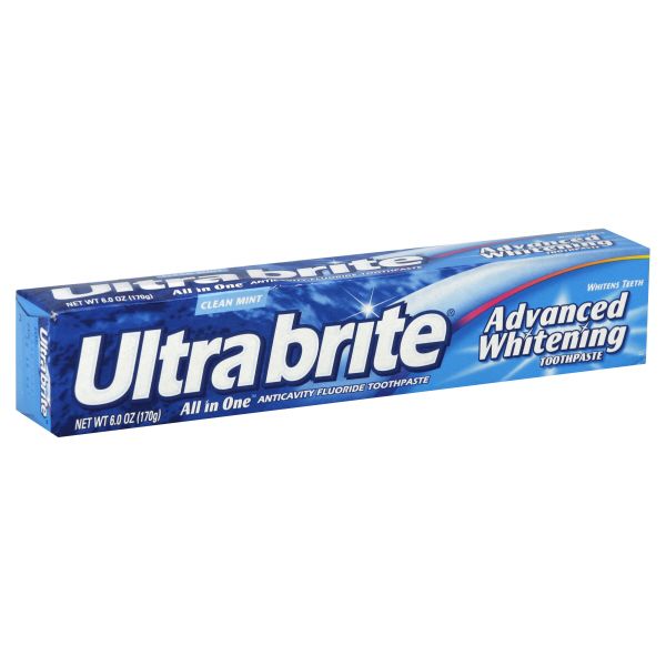 Ultra Brite Toothpaste, Anticavity Fluoride, Advanced Whitening, Clean Mint, 6 oz (170 g) at Kmart.com