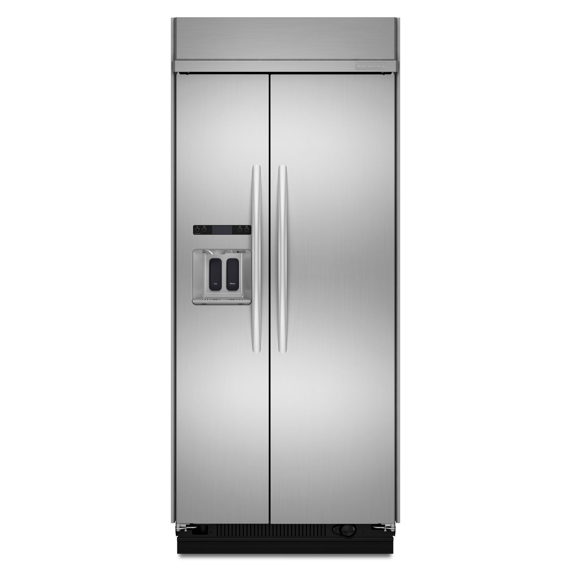 KitchenAid 20.9 cu. ft. Built-In Side-By-Side Refrigerator Stainless steel