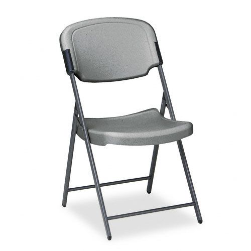 Iceberg Polyethylene Folding Chair w/Steel Frame, Charcoal at Kmart.com