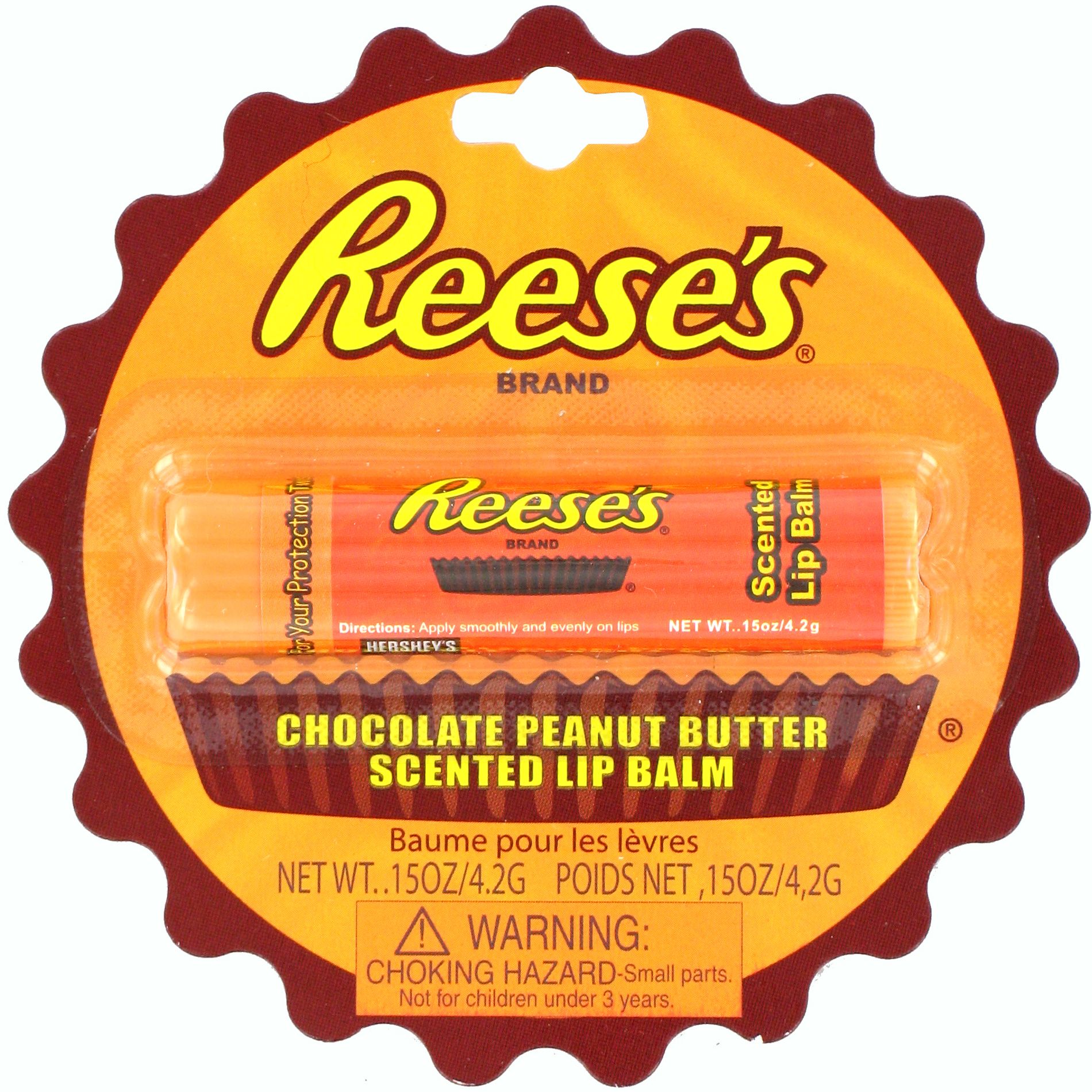 Reese's Chocolate Peanut Butter Scented Lip Balm .15 Ounce