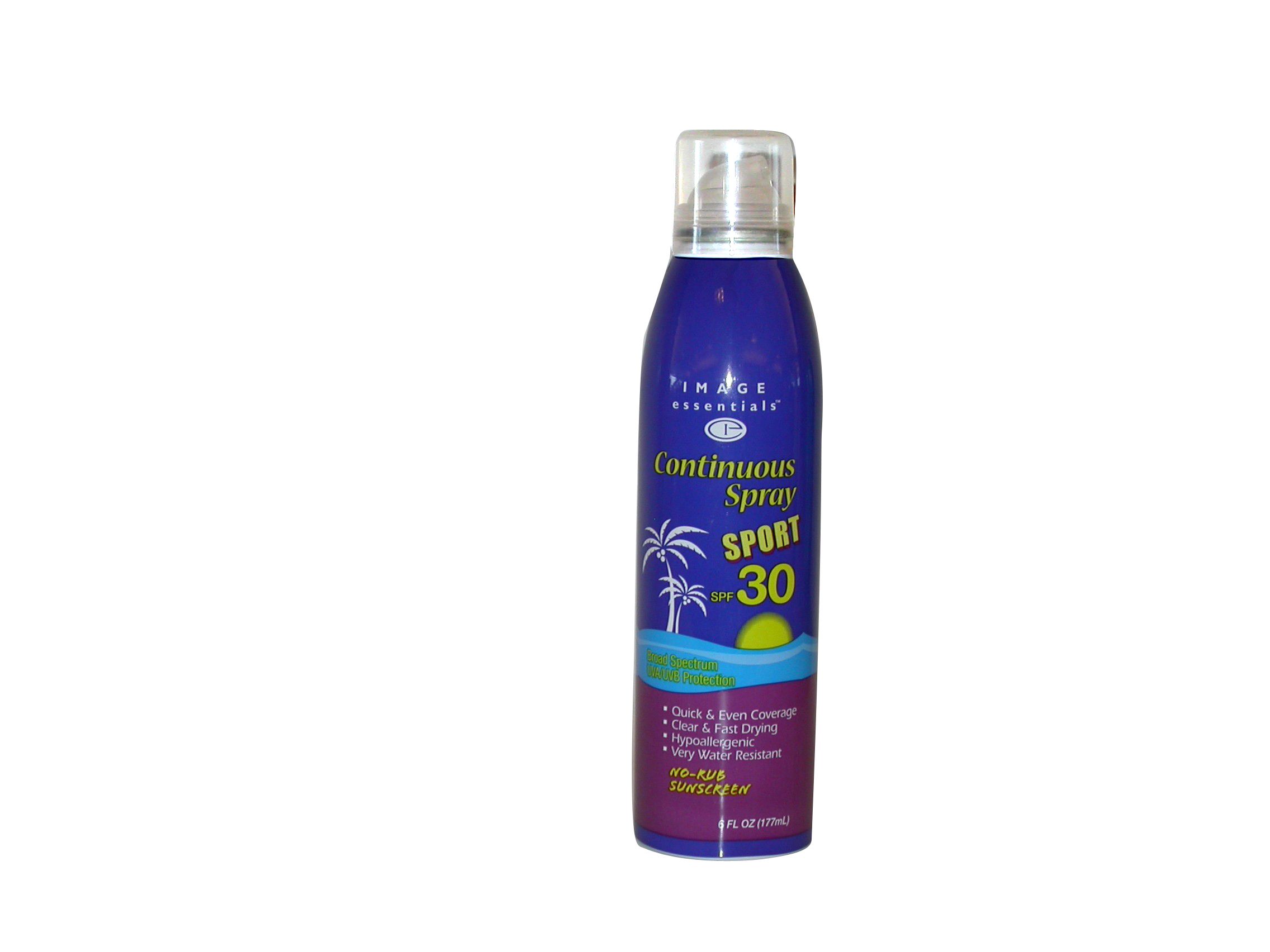 Image Essentials Continuous Spray Sport No-Rub Sunscreen SPF 30 6 Fluid Ounce at Kmart.com