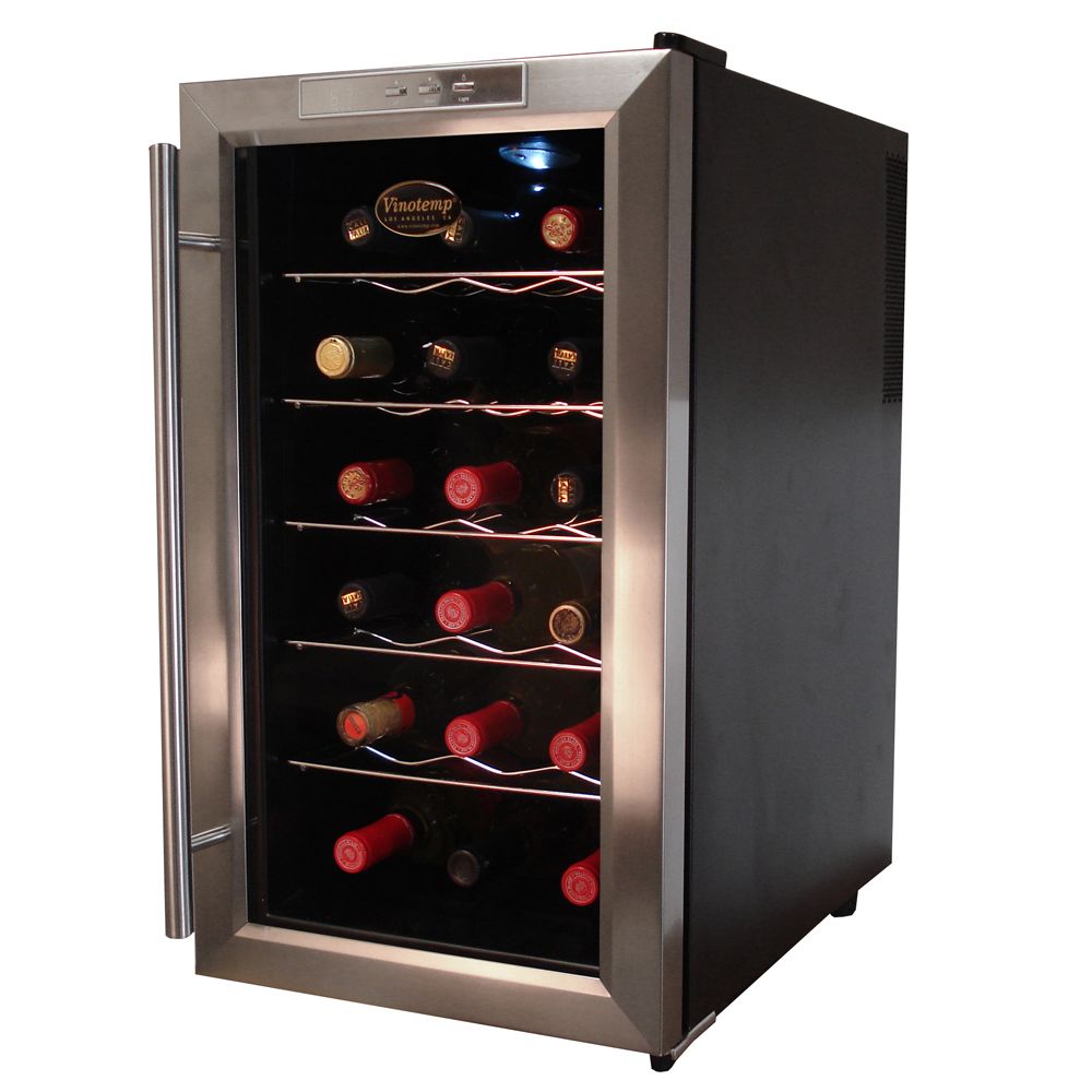18 Wine Cooler Undercounter Vinotemp 18 Bottle ThermoElectric Wine