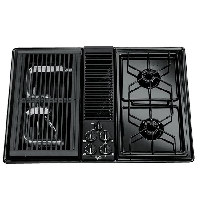 Kenmore Elite Downdraft Gas Cooktop Modern Ventilation at Sears