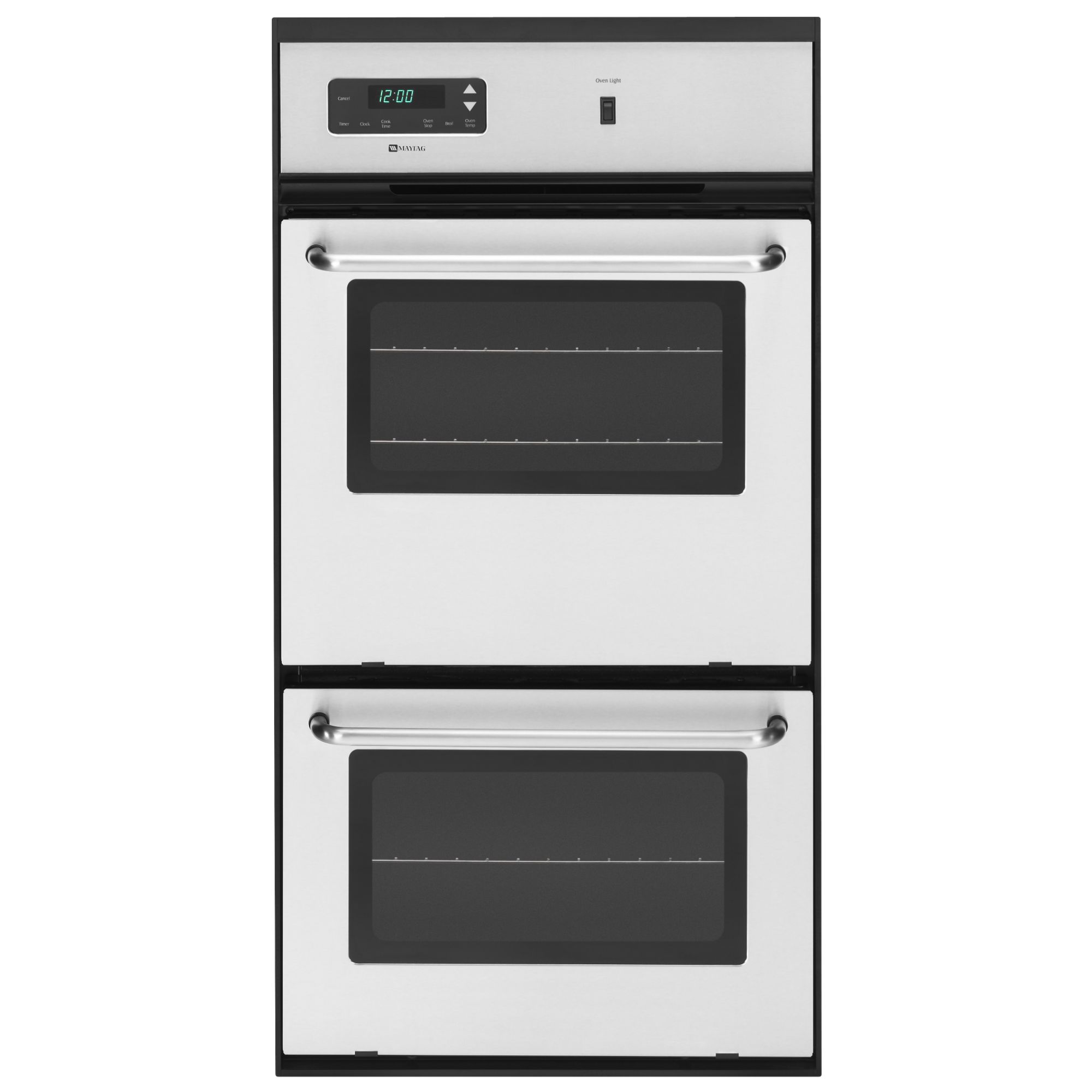 Maytag - CWG3600AAS - 24" Gas Single Wall Oven with Broiler - Stainless 24 Inch Gas Wall Oven Stainless Steel