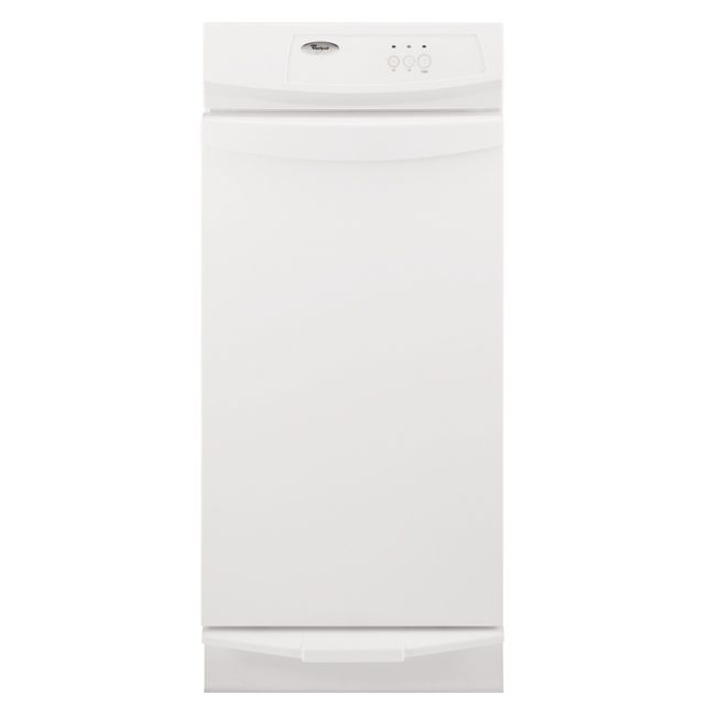 Whirlpool 1/3 hp Convertible Trash Compactor - White Stainless steel