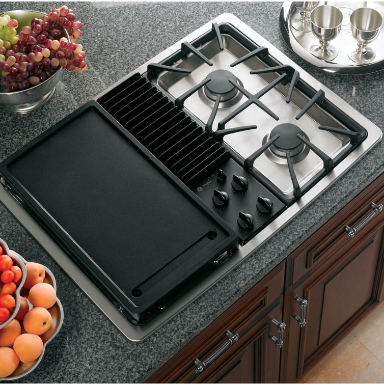 GE Profile Built-In Downdraft Gas Modular Cooktop