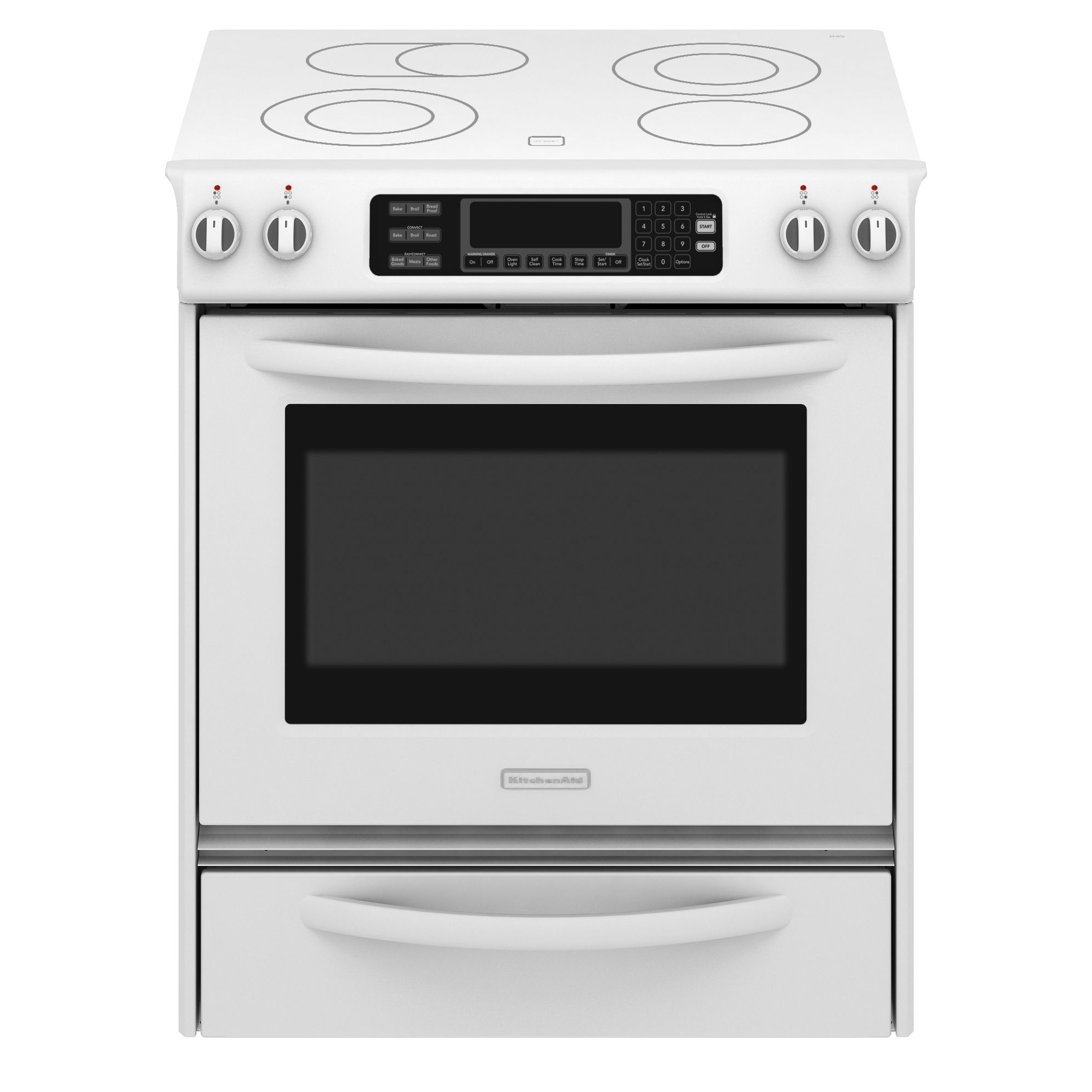 Kitchenaid White Electric Range