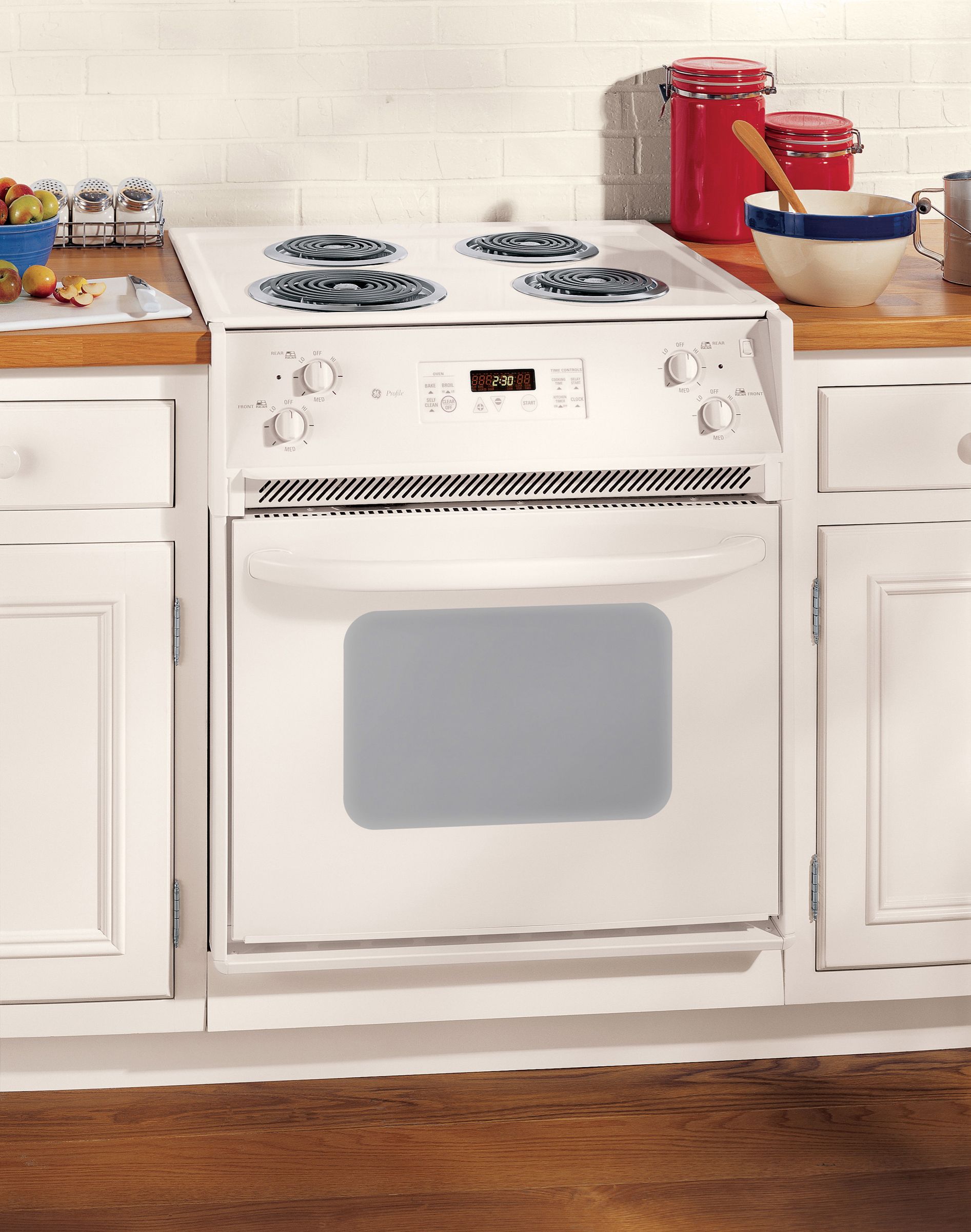 GE Profile Series 27" DropIn Electric Range Bisque