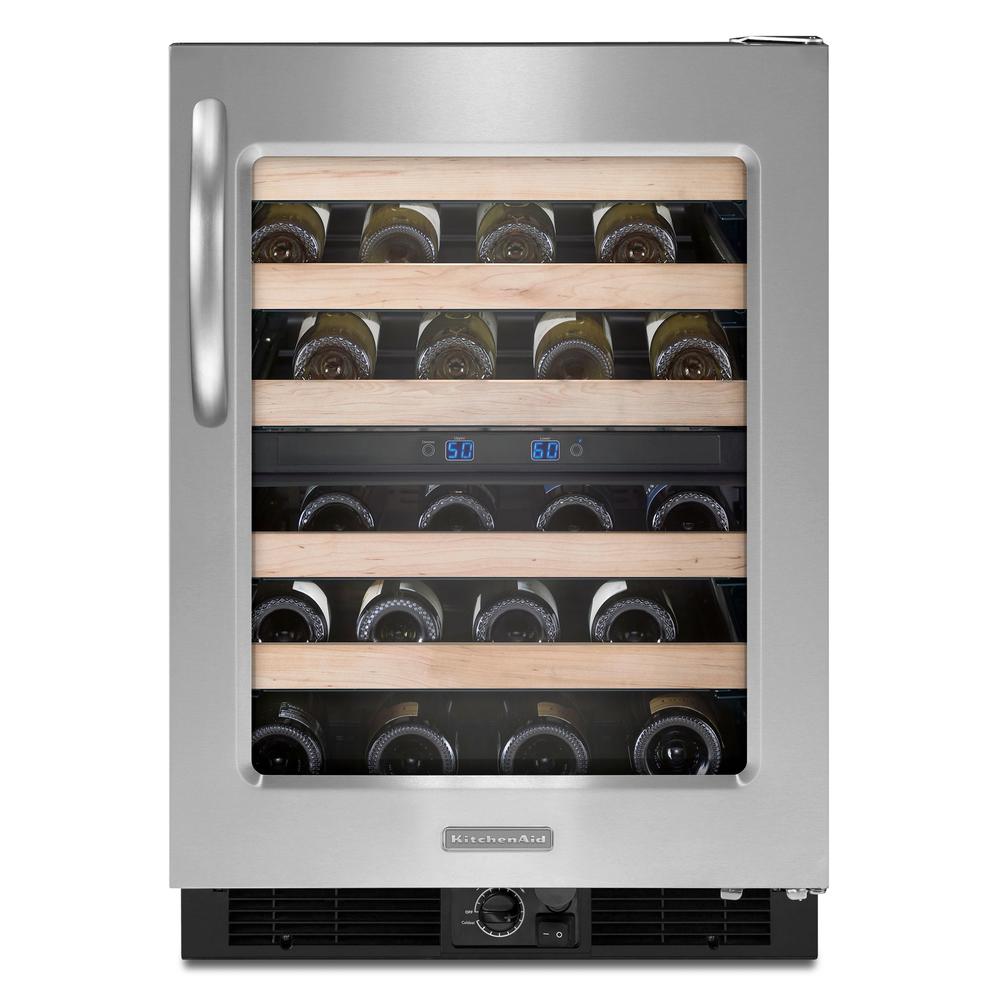KitchenAid KUWS24RSBS 24 cu. in. Undercounter Wine Cellar