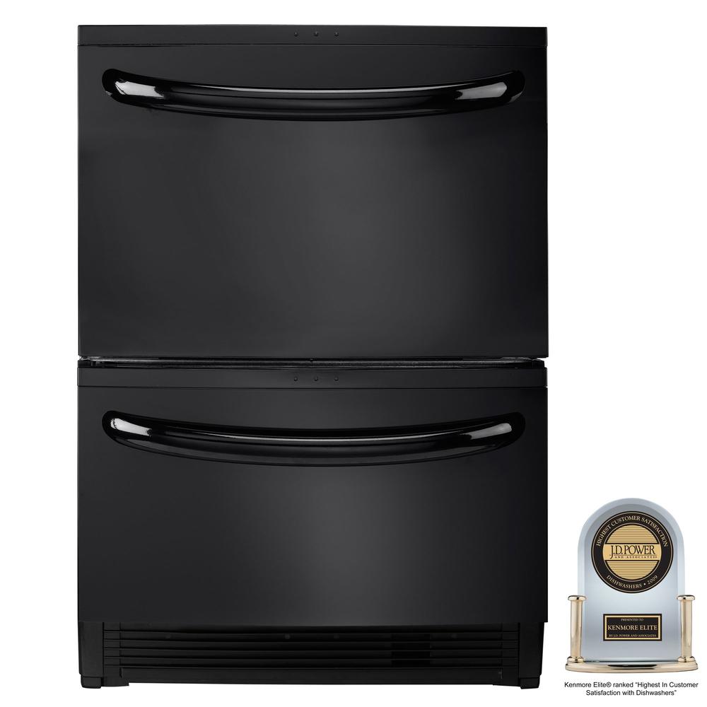 24" Double Drawer Dishwasher with Sliding & Variable Position Tines (1334)