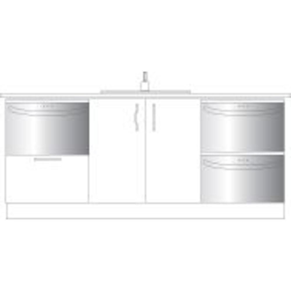 24" Double Drawer Dishwasher with Sliding & Variable Position Tines (1334)