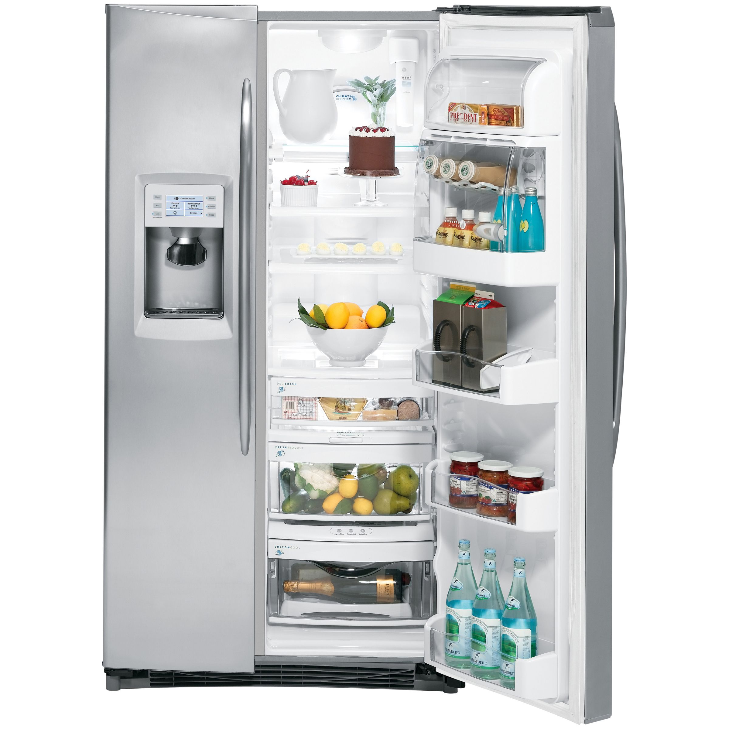 GE 25.5 cu. ft. Side-by-Side Refrigerator w/ Automatic Icemaker