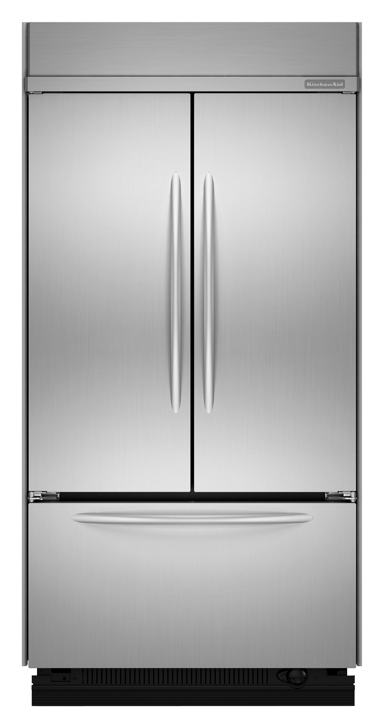 KitchenAid 22.6 cu. ft. Built-In French-Door Bottom Freezer Refrigerator Stainless steel