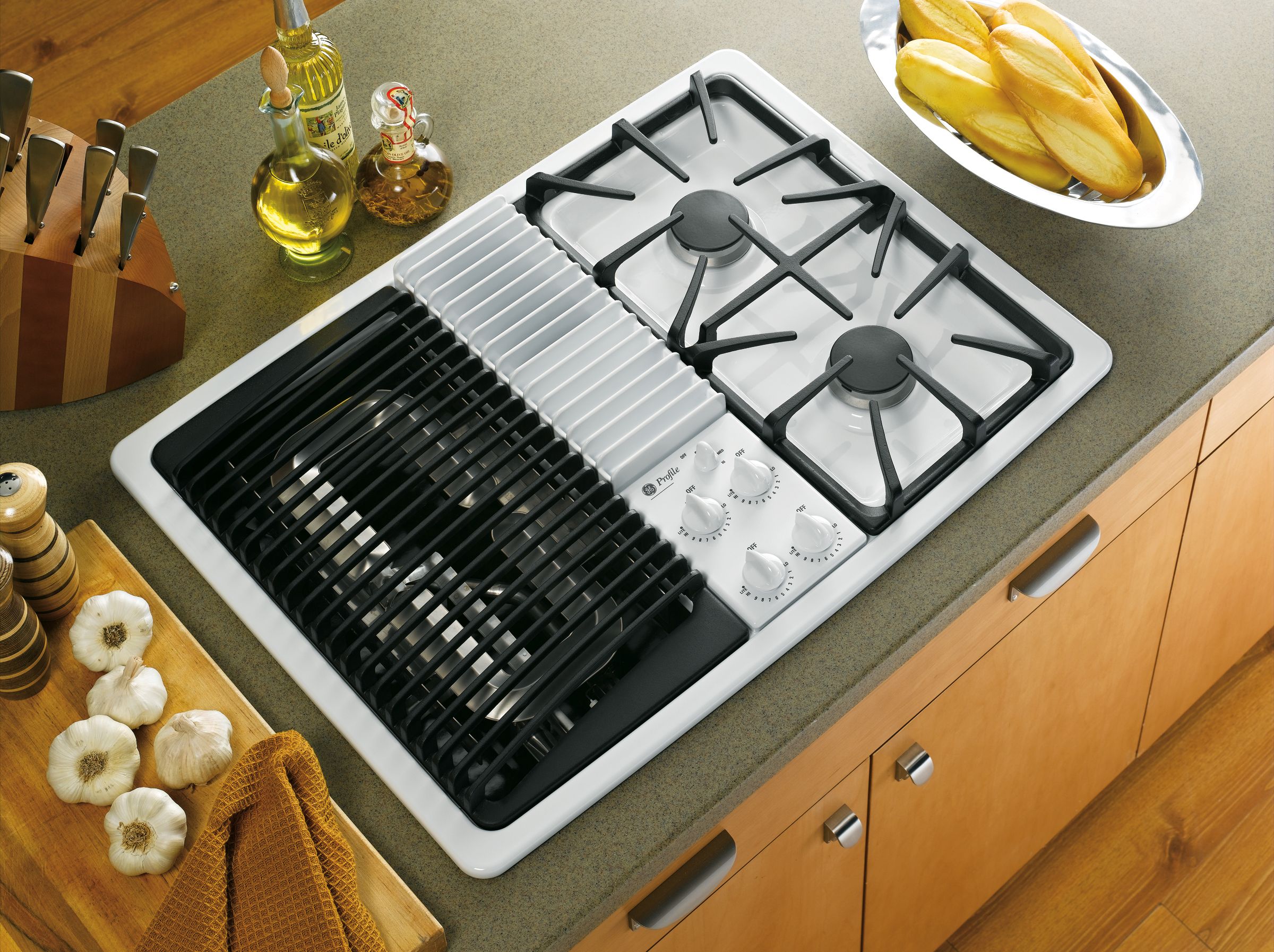 GE Profile Electric Cooktop 36 in. PHP960SMSS Sears