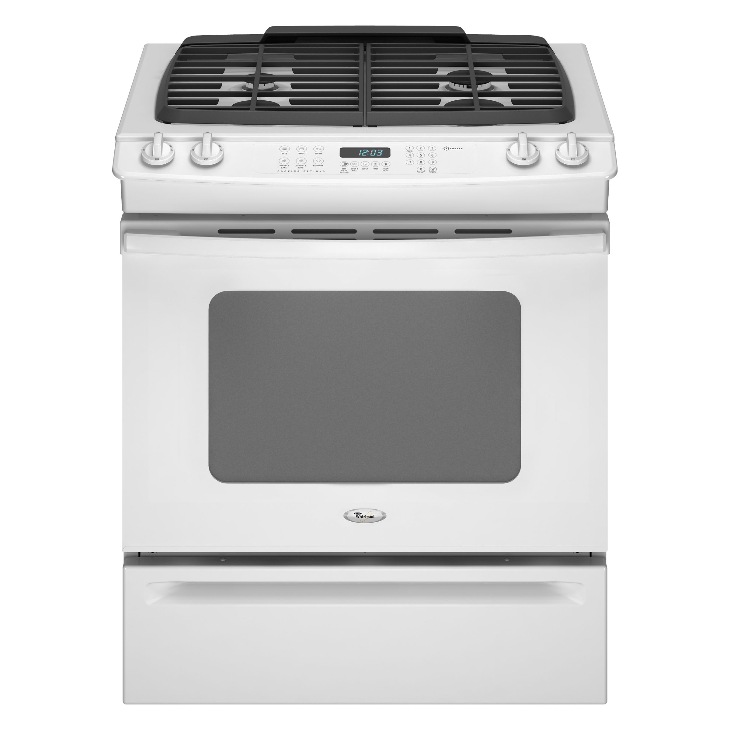 Whirlpool 30 Slide-In Gas Range White