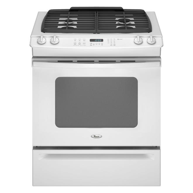 Whirlpool GW399LXUQ 30" SlideIn Gas Range Sears Outlet