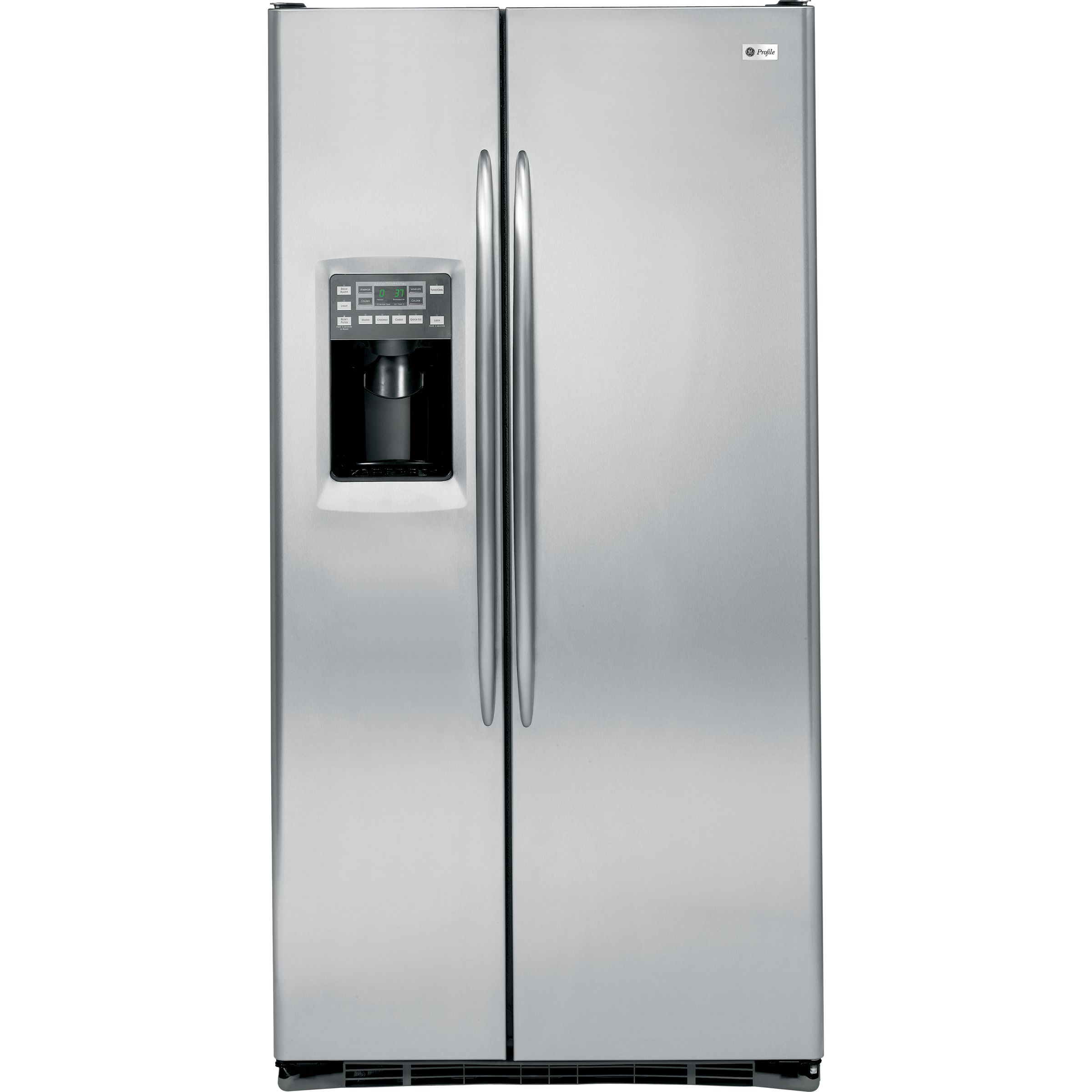 GE Profile Series 24.6 cu. ft. Counter-Depth Side-by-Side Refrigerator Stainless steel