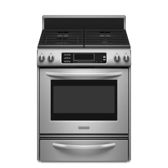 KitchenAid KDRS807SSS 30" Freestanding DualFuel Range w