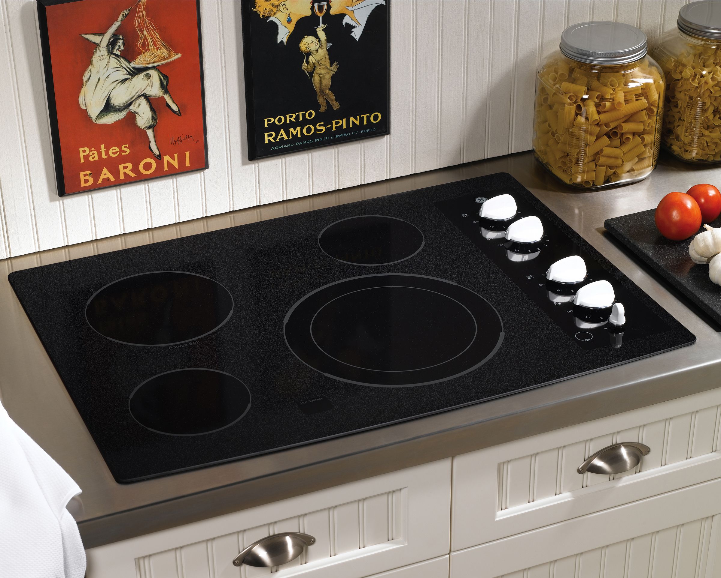 GE 30 Built-In Electric Cooktop White