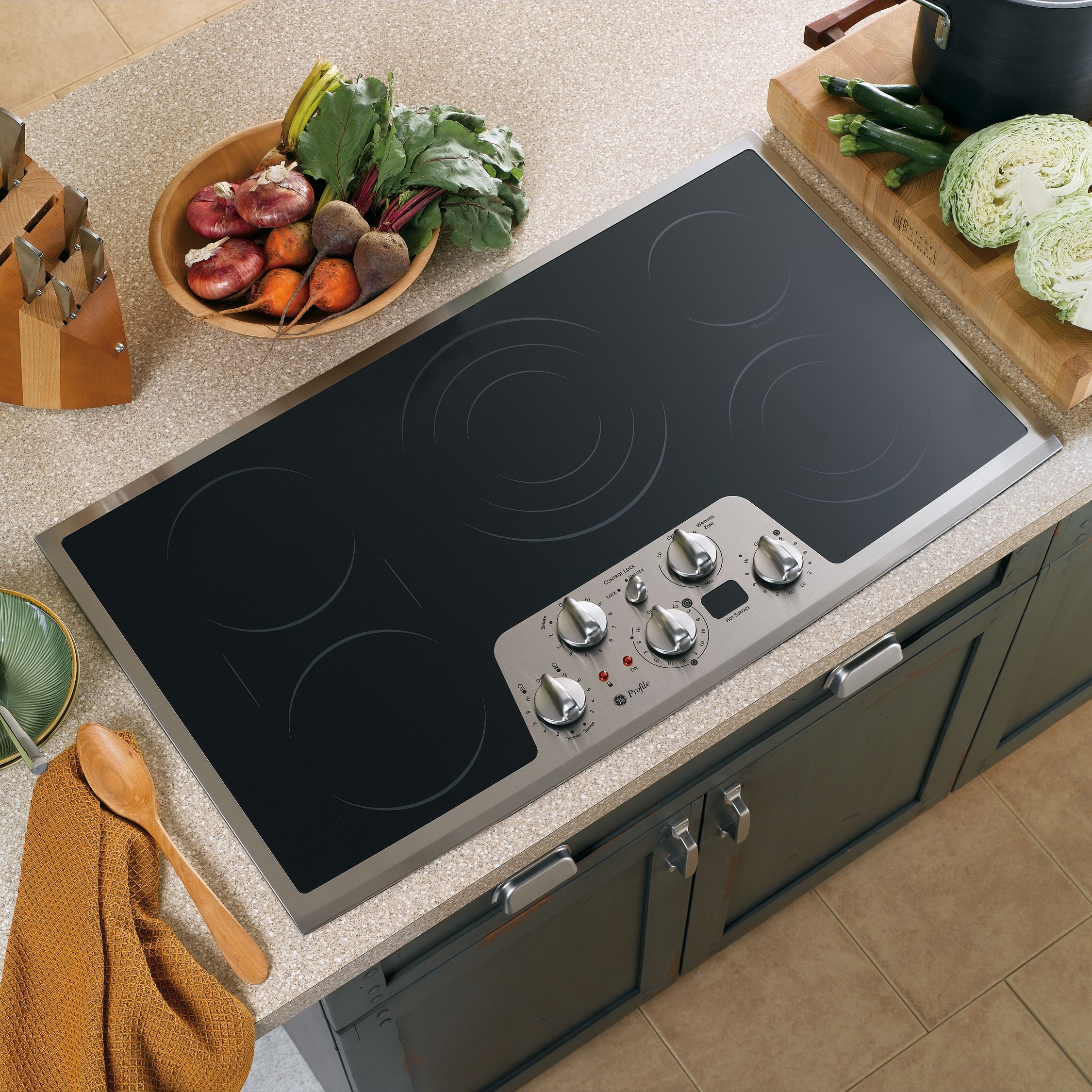 GE Profile™ Series 36" Built-In Electric Cooktop at Sears.com