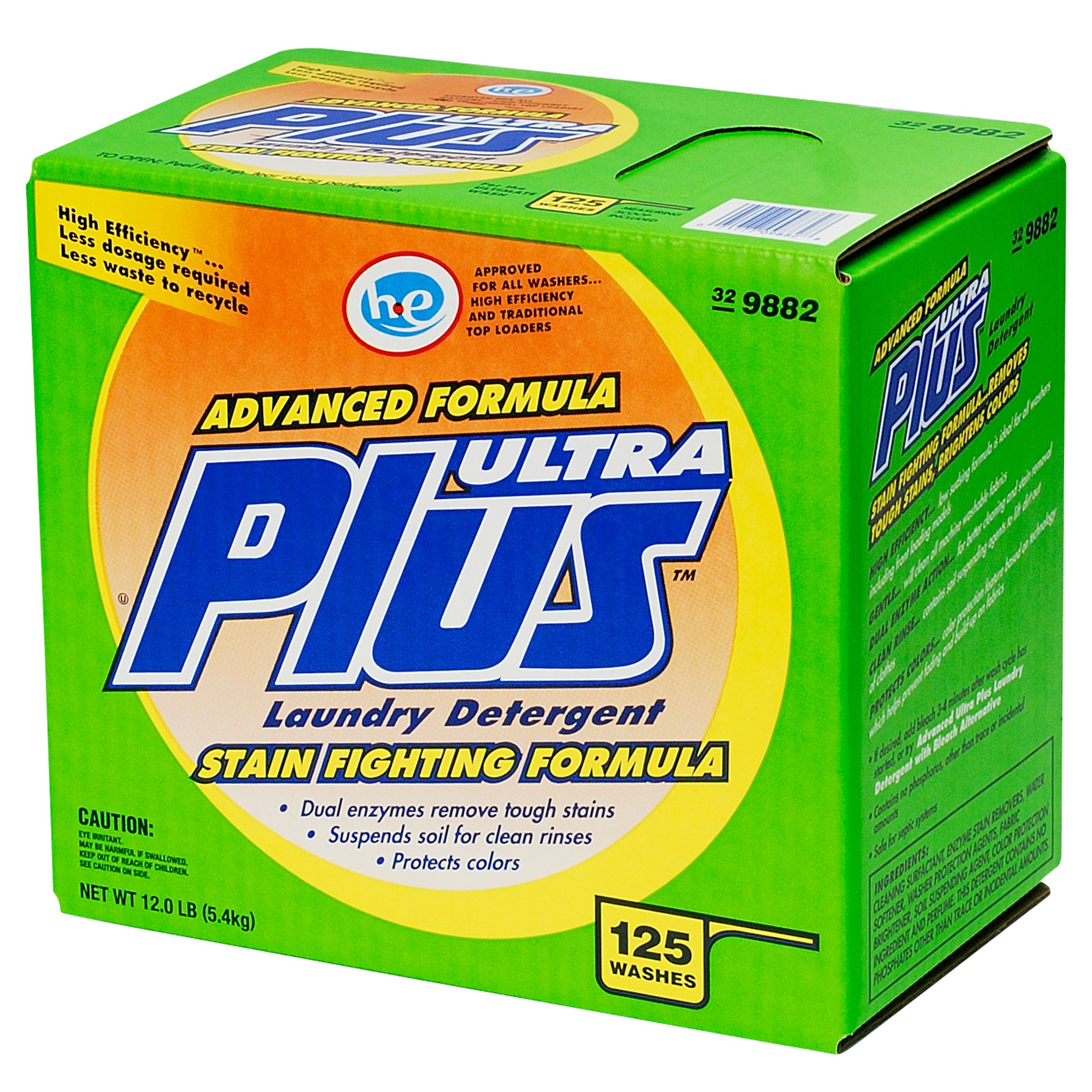 Ultra Plus Laundry Detergent w/ Stain Fighter, 125 Loads