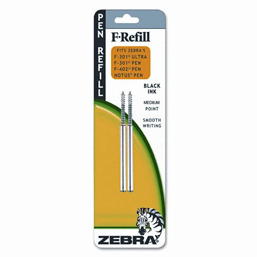 Zebra F301/F301 Ultra/F402 Pen Refills, Fine, Blue