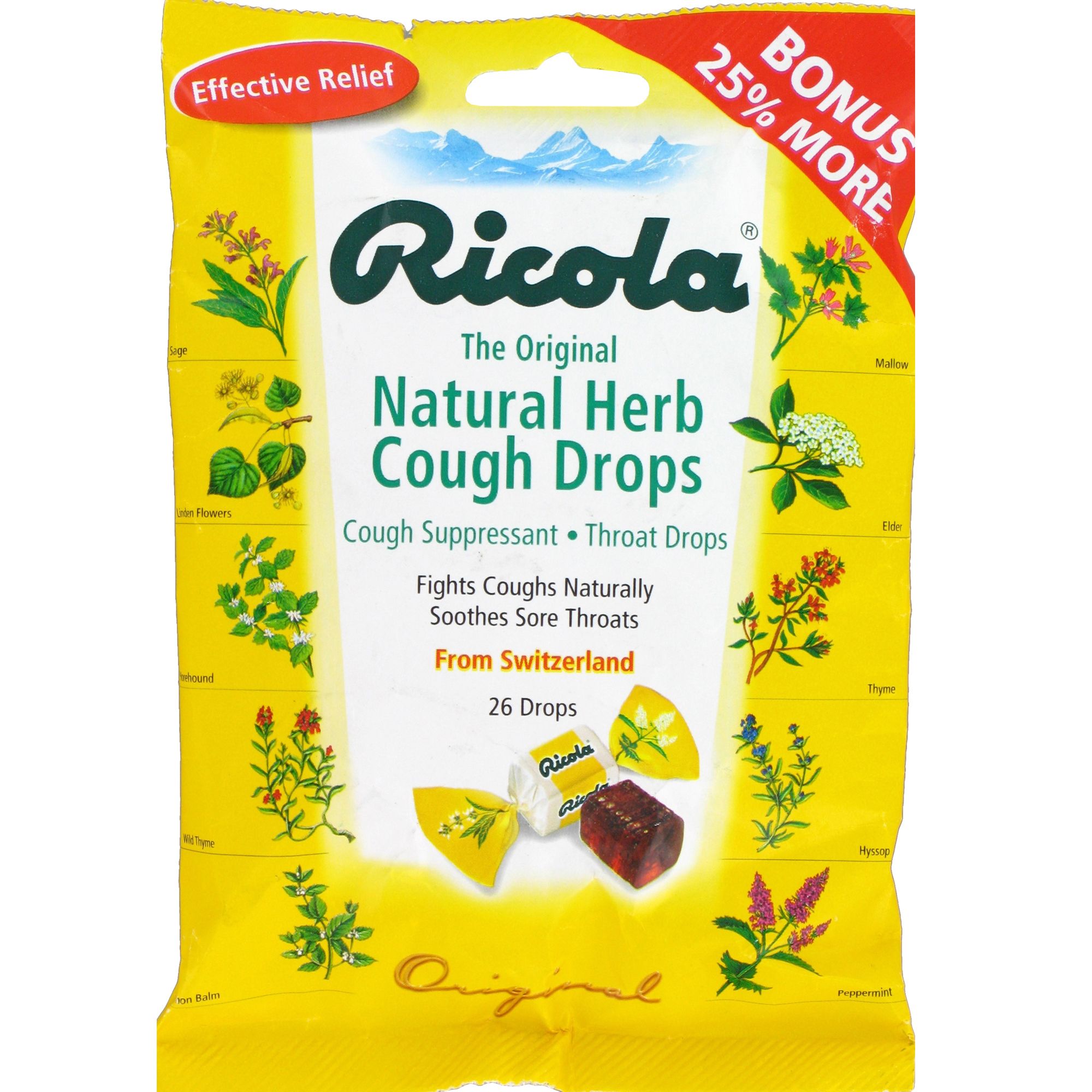 UPC 036602301016 product image for Ricola Throat Drops Original 21 Count - RICOLA LTD. | upcitemdb.com