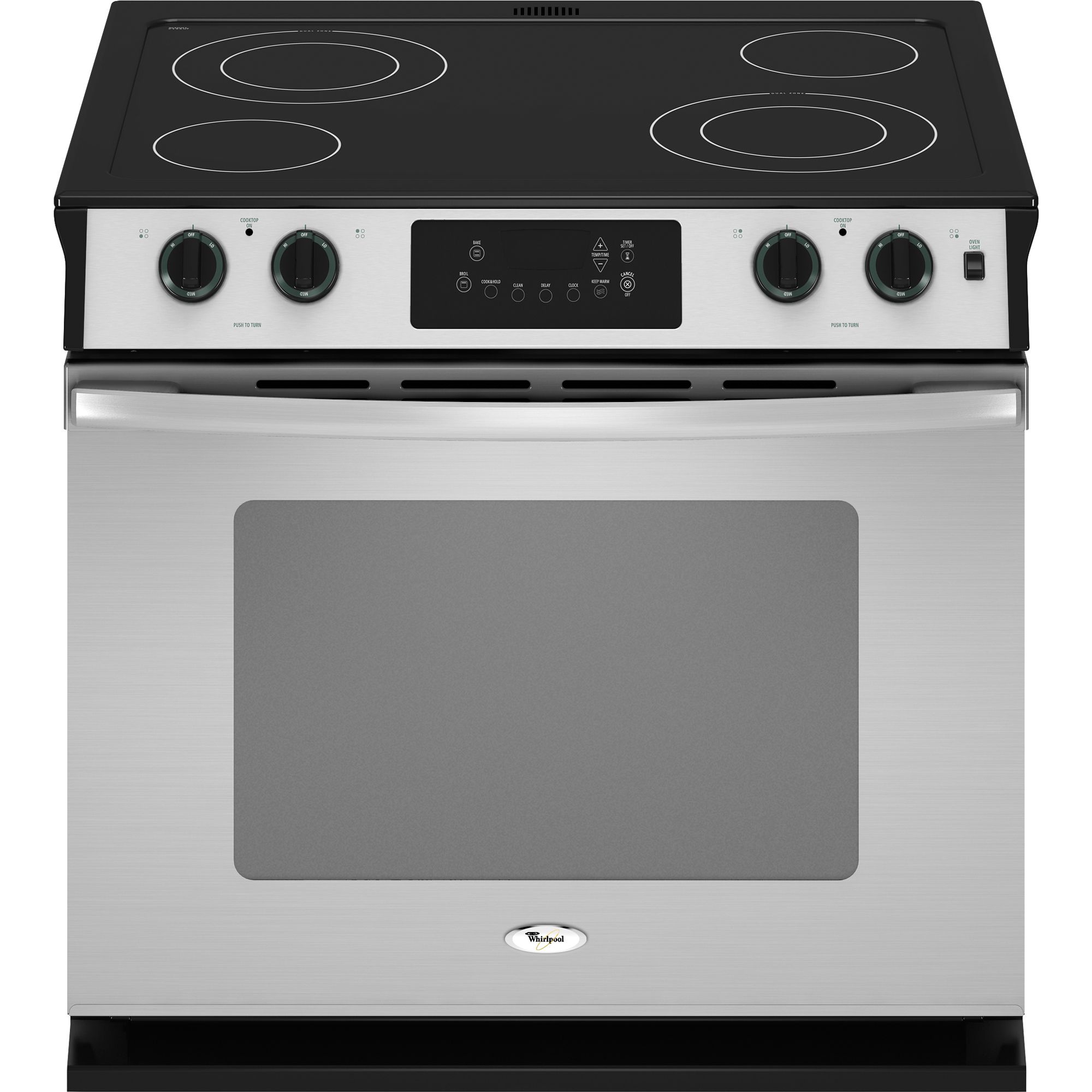 Whirlpool WDE350LVS 30" SelfCleaning, Ceramic Glass DropIn